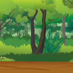 background hutan animasi hd terbaru
