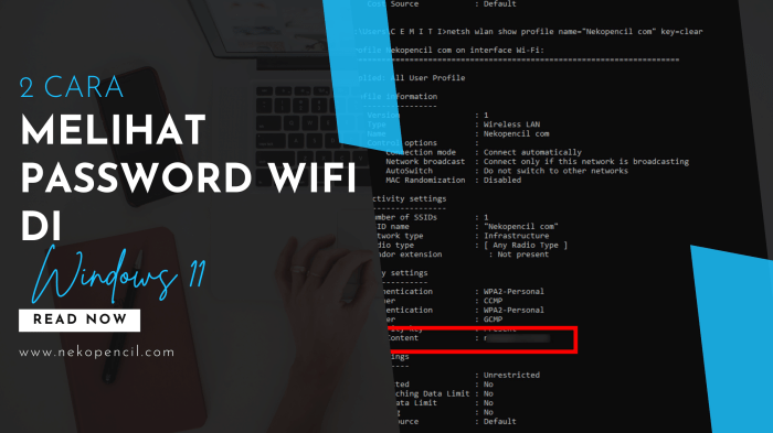 cara mengetahui password wifi yang belum terhubung