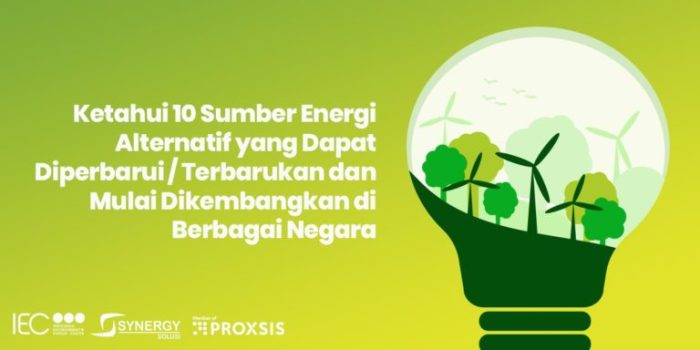 Tulislah yang kamu ketahui tentang energi alternatif