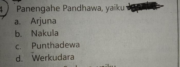 Panengahe pandhawa yaiku
